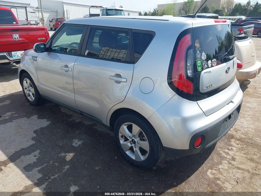 2017 Kia Soul VIN KNDJN2A27H7422383 IAAI salvage auction — HAIL, Clear (Oklahoma), sold $2,800 on 2026-07-29 (photo 3)