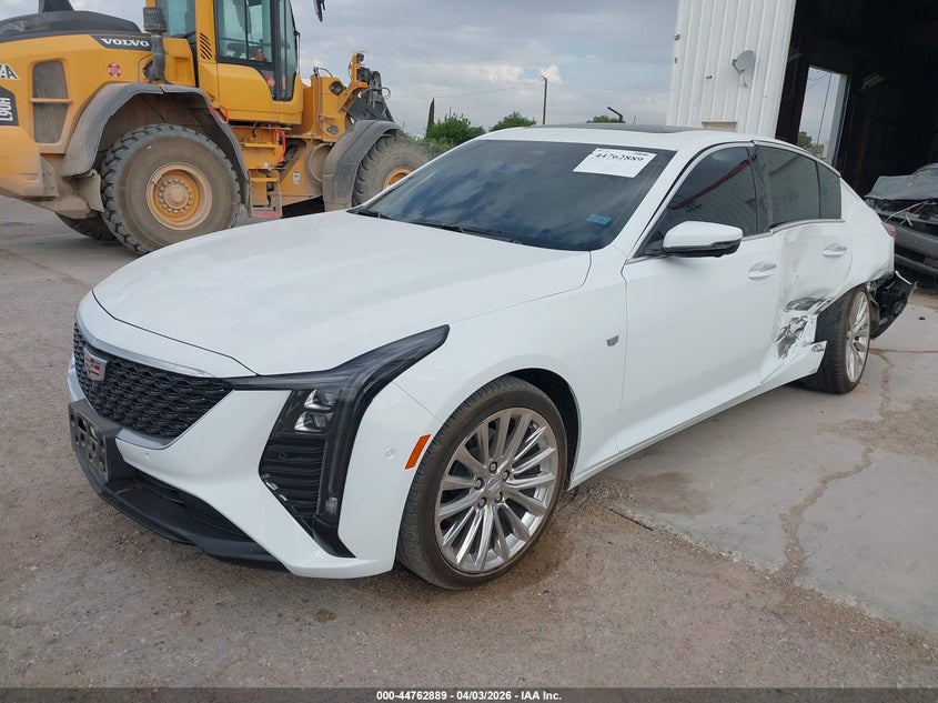 2025 Cadillac Ct5 VIN 1G6DN5RK7S0103880 IAAI salvage auction — SIDE, Original (Texas), sold $13,300 on 2026-08-01 (photo 2)