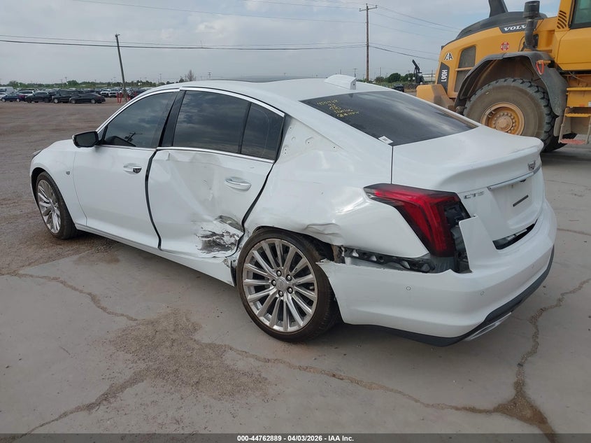 2025 Cadillac Ct5 VIN 1G6DN5RK7S0103880 IAAI salvage auction — SIDE, Original (Texas), sold $13,300 on 2026-08-01 (photo 3)