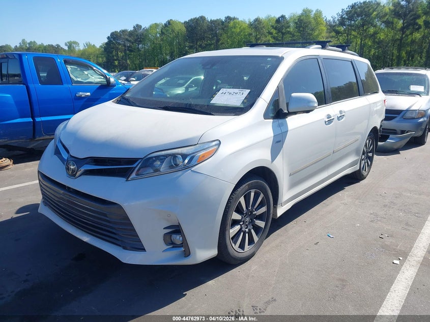 2019 Toyota Sienna VIN 5TDDZ3DC8KS212268 IAAI salvage auction — REAR END, Salvage Title, sold $12,250 on 2026-07-29 (photo 2)