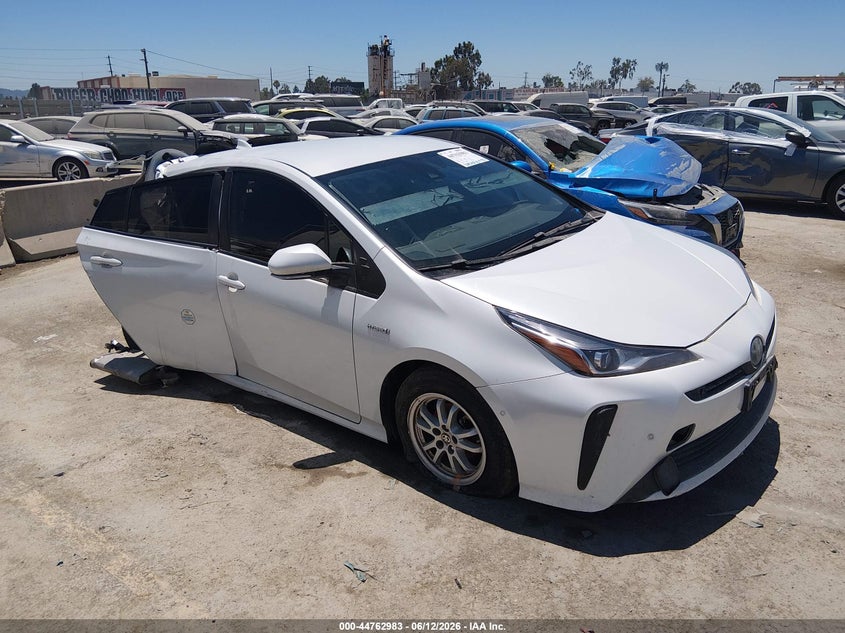 2021 Toyota Prius VIN JTDKAMFU9M3142312 IAAI salvage auction — UNKNOWN, Salvage (California), sold $2,600 on 2026-07-08 (photo 1)