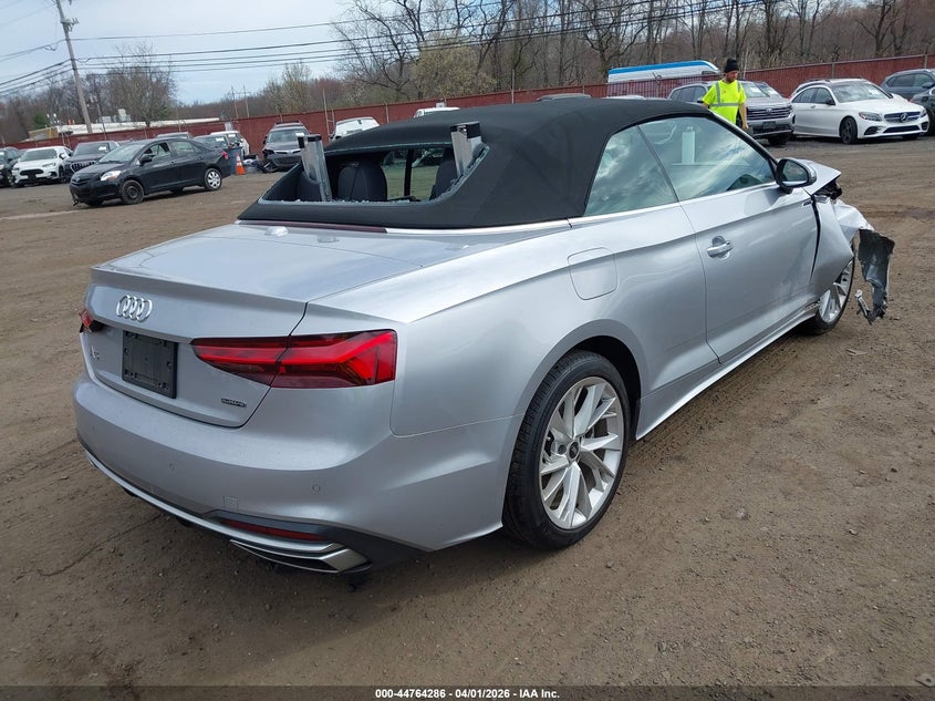 2021 Audi A5 VIN WAUWAGF57MN003938 IAAI salvage auction — FRONT & REAR, Wait Title, sold $4,950 on 2026-07-15 (photo 4)