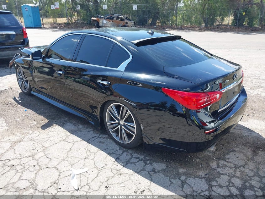 2014 Infiniti Q50 VIN JN1BV7AP8EM677279 IAAI salvage auction — FRONT END, Wait Title, sold $1,150 on 2026-07-07 (photo 3)
