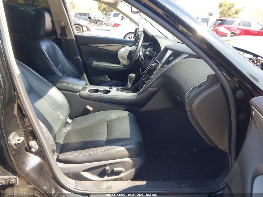 2014 Infiniti Q50 VIN JN1BV7AP8EM677279 IAAI salvage auction — FRONT END, Wait Title, sold $1,150 on 2026-07-07 (photo 5)
