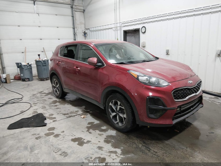 2021 Kia Sportage VIN KNDPM3AC9M7931218 IAAI salvage auction — FRONT & REAR, Wait Title, sold $25 on 2026-07-17 (photo 1)