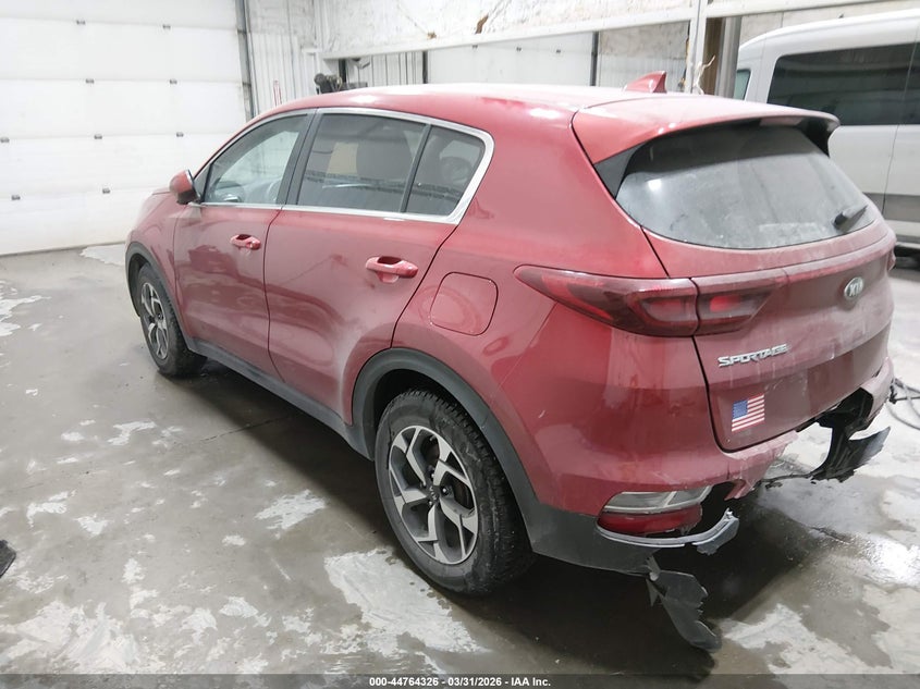 2021 Kia Sportage VIN KNDPM3AC9M7931218 IAAI salvage auction — FRONT & REAR, Wait Title, sold $25 on 2026-07-17 (photo 3)