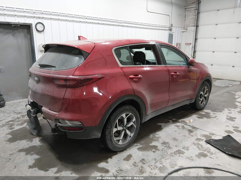 2021 Kia Sportage VIN KNDPM3AC9M7931218 IAAI salvage auction — FRONT & REAR, Wait Title, sold $25 on 2026-07-17 (photo 4)