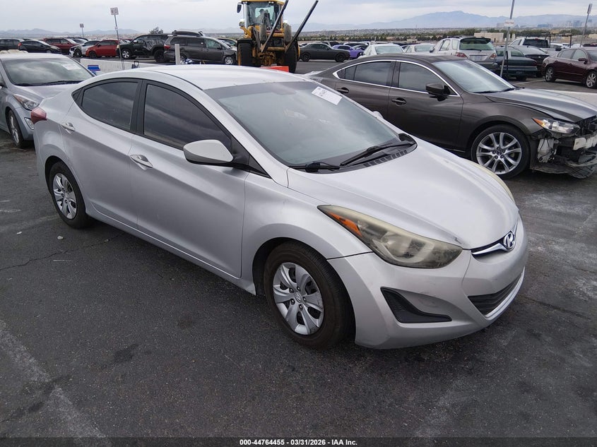2016 Hyundai Elantra VIN 5NPDH4AE9GH682210 IAAI salvage auction — FRONT END, Wait Title, sold $1,150 on 2026-07-24 (photo 1)