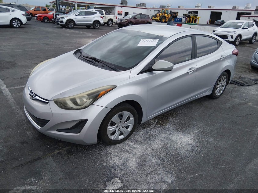 2016 Hyundai Elantra VIN 5NPDH4AE9GH682210 IAAI salvage auction — FRONT END, Wait Title, sold $1,150 on 2026-07-24 (photo 2)