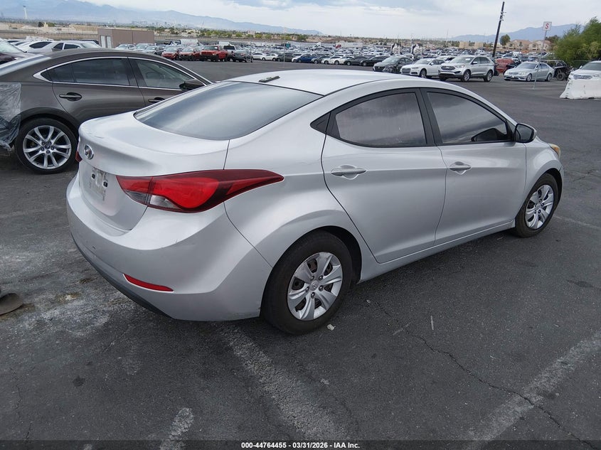 2016 Hyundai Elantra VIN 5NPDH4AE9GH682210 IAAI salvage auction — FRONT END, Wait Title, sold $1,150 on 2026-07-24 (photo 4)