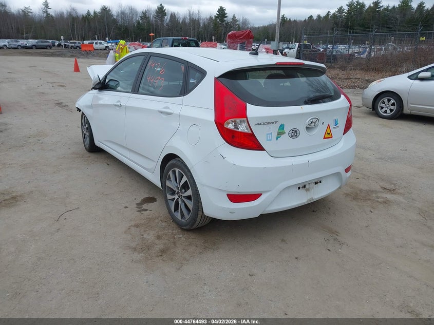 2017 Hyundai Accent VIN KMHCU5AE7HU345325 IAAI salvage auction — FRONT END, Salvage (Maine), sold $275 on 2026-07-06 (photo 3)