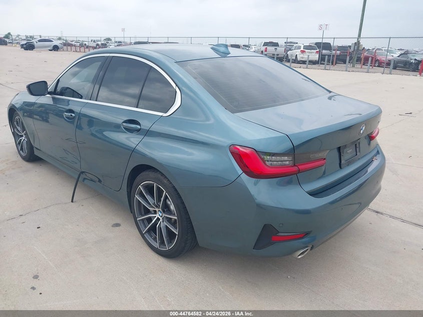 2019 BMW 3er VIN WBA5R1C52KFH08307 IAAI salvage auction — UNKNOWN, Salvage Title, sold $7,100 on 2026-07-10 (photo 3)