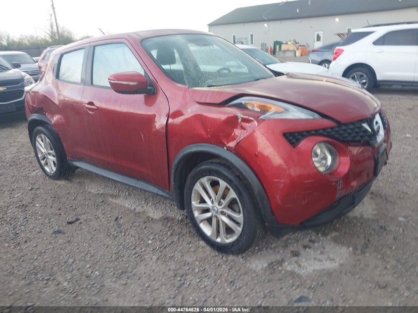 2015 Nissan Juke VIN JN8AF5MV1FT563933 IAAI salvage auction — LEFT & RIGHT, Original (Ohio), sold $275 on 2026-07-15 (photo 1)