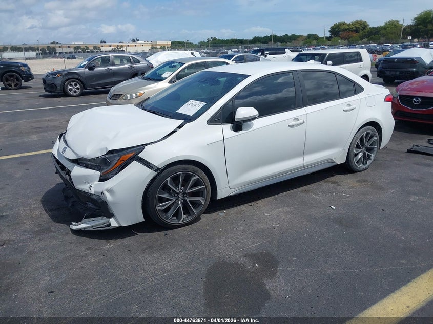 2022 Toyota Corolla VIN 5YFS4MCE8NP115681 IAAI salvage auction — FRONT & REAR, Certificate Of Destruction (Florida), sold $4,050 on 2026-07-24 (photo 2)