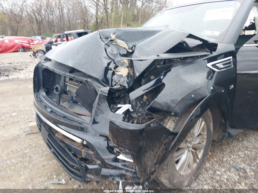 2018 Infiniti Qx80 VIN JN8AZ2NE9J9192188 IAAI salvage auction — LEFT FRONT, Wait Title, sold $1,800 on 2026-07-28 (photo 6)