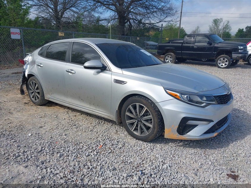 2019 Kia Optima VIN 5XXGT4L39KG360100 IAAI salvage auction — REAR END, Salvage (Alabama), sold $1,750 on 2026-07-13 (photo 1)