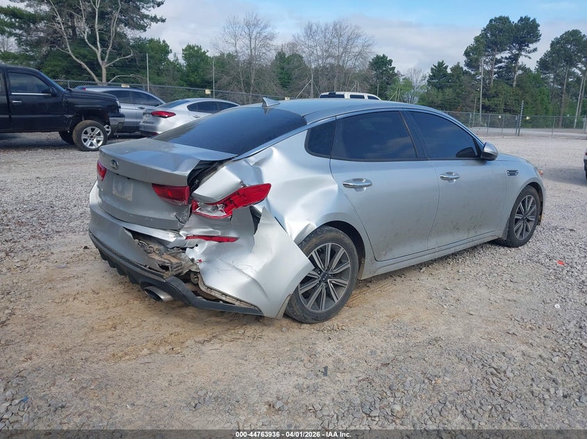 2019 Kia Optima VIN 5XXGT4L39KG360100 IAAI salvage auction — REAR END, Salvage (Alabama), sold $1,750 on 2026-07-13 (photo 4)