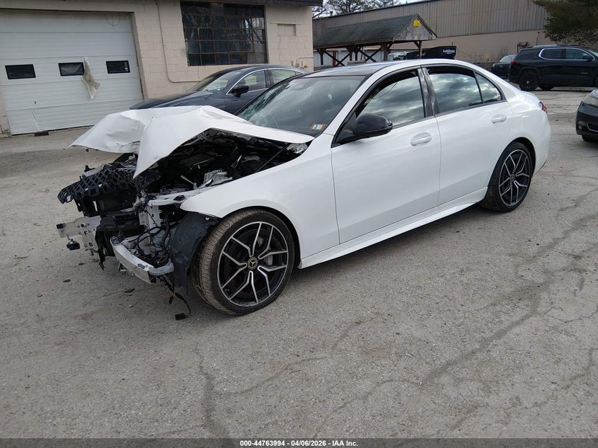 2023 Mercedes-benz C class VIN W1KAF4HBXPR103079 IAAI salvage auction — FRONT END, Salvage (New Hampshire), sold $7,100 on 2026-07-22 (photo 2)