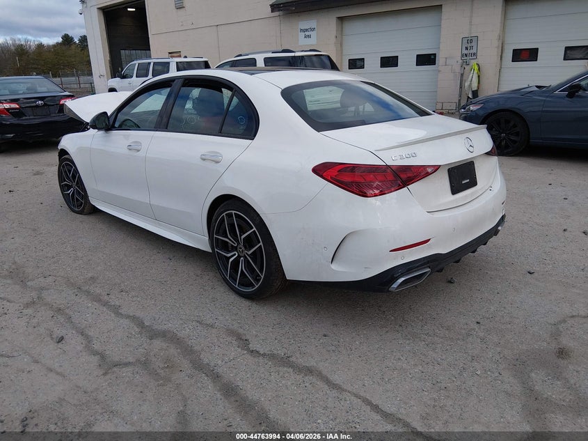 2023 Mercedes-benz C class VIN W1KAF4HBXPR103079 IAAI salvage auction — FRONT END, Salvage (New Hampshire), sold $7,100 on 2026-07-22 (photo 3)