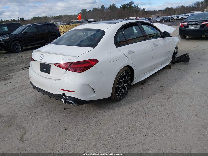 2023 Mercedes-benz C class VIN W1KAF4HBXPR103079 IAAI salvage auction — FRONT END, Salvage (New Hampshire), sold $7,100 on 2026-07-22 (photo 4)