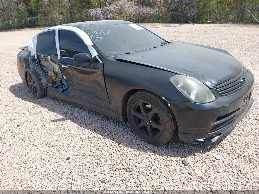 2003 Infiniti G35 VIN JNKCV51E03M302549 IAAI salvage auction — RIGHT SIDE, Salvage (North Carolina), sold $225 on 2026-08-03 (photo 1)