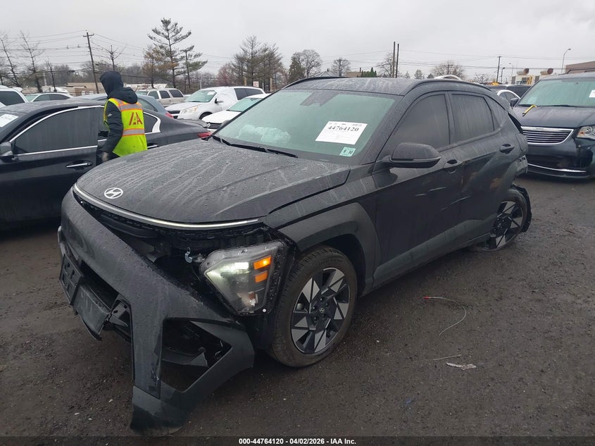2025 Hyundai Kona VIN KM8HBCAB4SU333503 IAAI salvage auction — FRONT & REAR, Salvage (New Jersey), sold $4,650 on 2026-07-29 (photo 2)