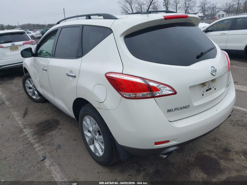 2012 Nissan Murano VIN JN8AZ1MW2CW223614 IAAI salvage auction — LEFT & RIGHT, Salvage (New Jersey), sold $25 on 2026-07-27 (photo 3)