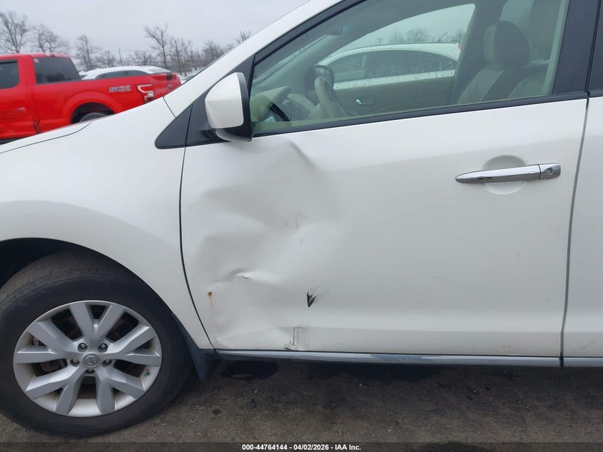 2012 Nissan Murano VIN JN8AZ1MW2CW223614 IAAI salvage auction — LEFT & RIGHT, Salvage (New Jersey), sold $25 on 2026-07-27 (photo 6)