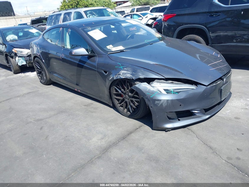 2016 Tesla Model s VIN 5YJSA1E41GF157376 IAAI salvage auction — FRONT END, Wait Title, sold $4,750 on 2026-07-15 (photo 1)