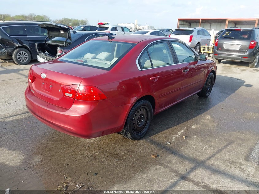 2010 Kia Optima VIN KNAGG4A87A5450820 IAAI salvage auction — SIDE, Salvage (Missouri), sold $100 on 2026-07-21 (photo 4)