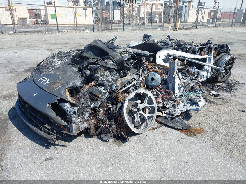 2016 Ferrari F12berlinetta VIN ZFF74UFA3G0213420 IAAI salvage auction — TOTAL BURN, Non-Repairable (California), sold $2,550 on 2026-07-21 (photo 2)