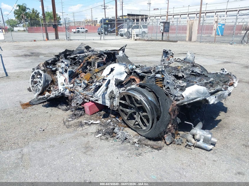 2016 Ferrari F12berlinetta VIN ZFF74UFA3G0213420 IAAI salvage auction — TOTAL BURN, Non-Repairable (California), sold $2,550 on 2026-07-21 (photo 3)