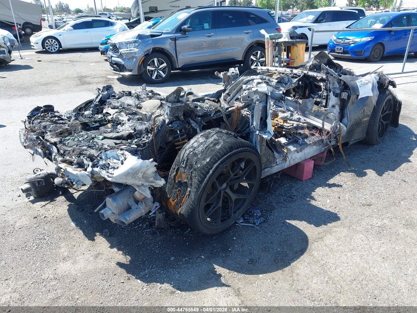 2016 Ferrari F12berlinetta VIN ZFF74UFA3G0213420 IAAI salvage auction — TOTAL BURN, Non-Repairable (California), sold $2,550 on 2026-07-21 (photo 4)