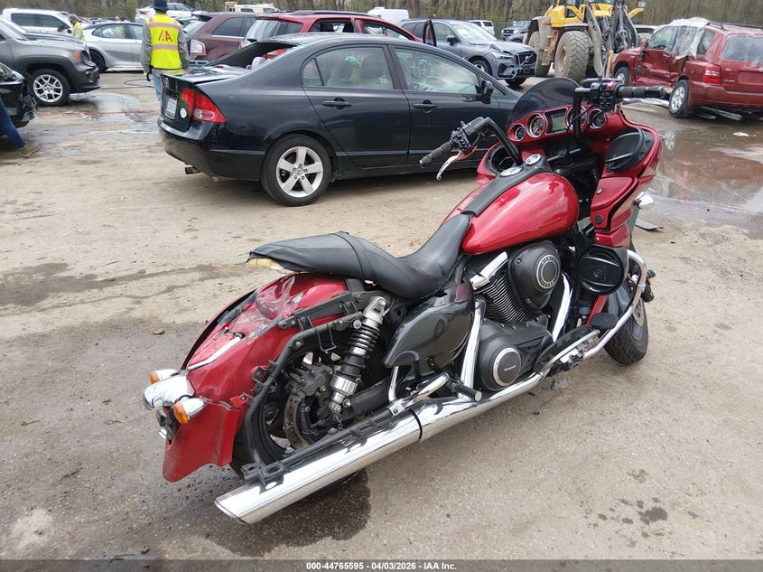 2011 Kawasaki Vulcan VIN JKBVNRJ17BA001135 IAAI salvage auction — ROLLOVER, Salvage (Missouri), sold $500 on 2026-07-08 (photo 4)