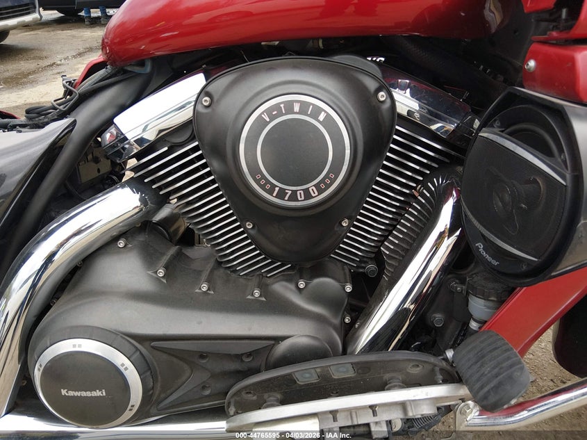 2011 Kawasaki Vulcan VIN JKBVNRJ17BA001135 IAAI salvage auction — ROLLOVER, Salvage (Missouri), sold $500 on 2026-07-08 (photo 8)