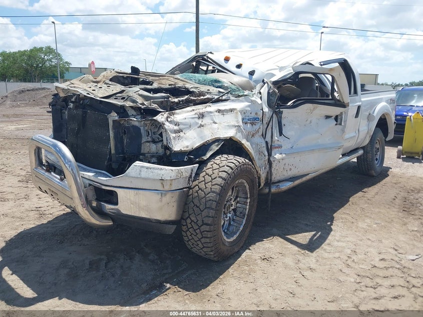 2005 Ford F250 VIN 1FTSW21P05EA03067 IAAI salvage auction — ROLLOVER, Rebuildable (Florida), sold $375 on 2026-07-09 (photo 2)