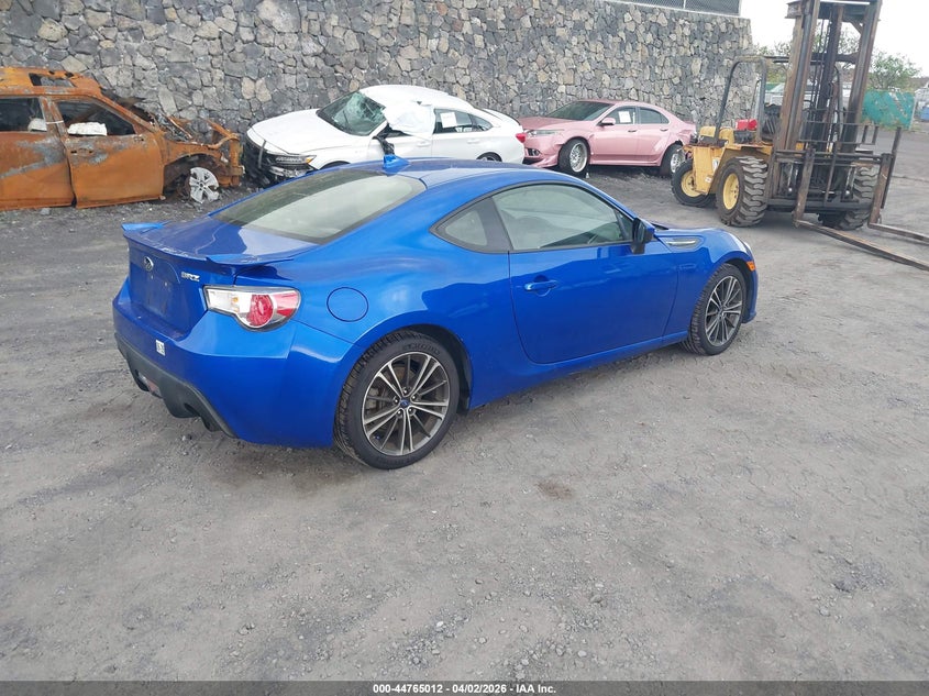 2015 Subaru Brz VIN JF1ZCAC19F9603709 IAAI salvage auction — WATER/FLOOD, Wait Title, sold $475 on 2026-07-28 (photo 4)