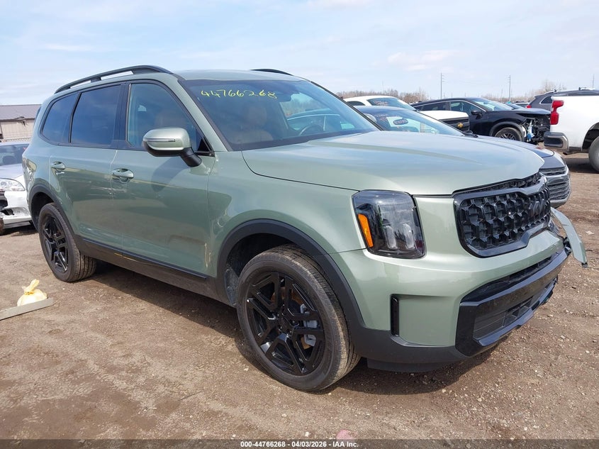 2025 Kia Telluride VIN 5XYP3DGC1SG634962 IAAI salvage auction — FRONT END, Wait Title, sold $17,300 on 2026-07-16 (photo 1)