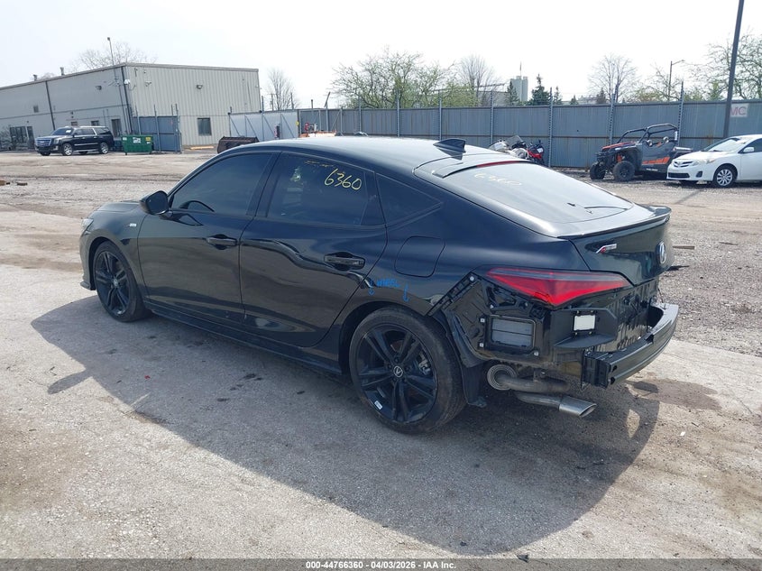 2026 Acura Integra VIN 19UDE4H39TA012561 IAAI salvage auction — REAR END, Wait Title, sold $7,200 on 2026-07-13 (photo 3)