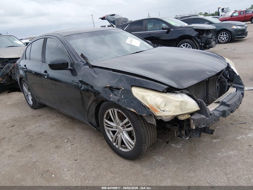 2012 Infiniti G VIN JN1CV6AP6CM934466 IAAI salvage auction — FRONT END, Original (Texas), sold $225 on 2026-07-29 (photo 1)