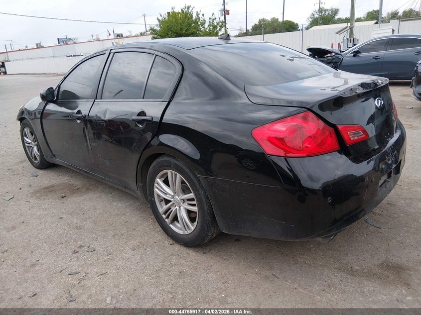 2012 Infiniti G VIN JN1CV6AP6CM934466 IAAI salvage auction — FRONT END, Original (Texas), sold $225 on 2026-07-29 (photo 3)