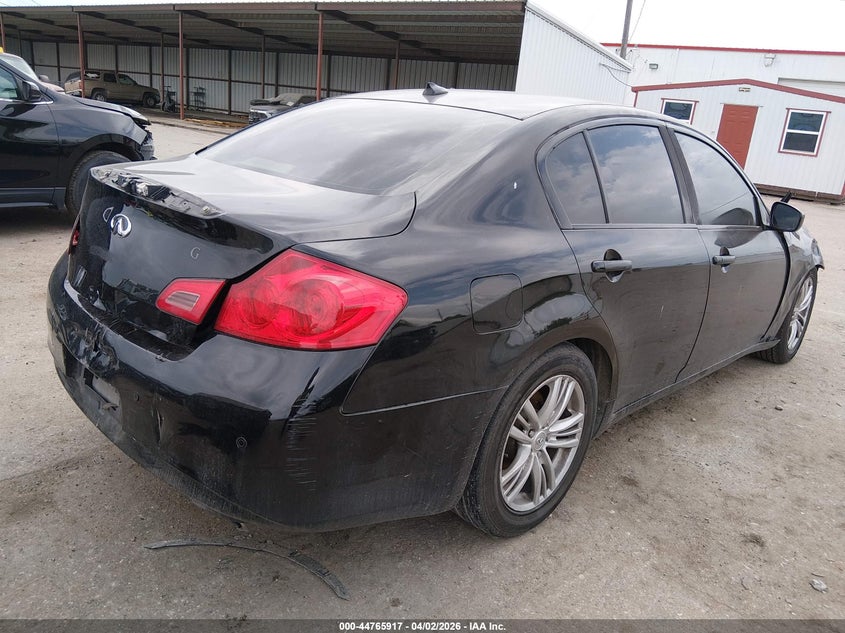 2012 Infiniti G VIN JN1CV6AP6CM934466 IAAI salvage auction — FRONT END, Original (Texas), sold $225 on 2026-07-29 (photo 4)