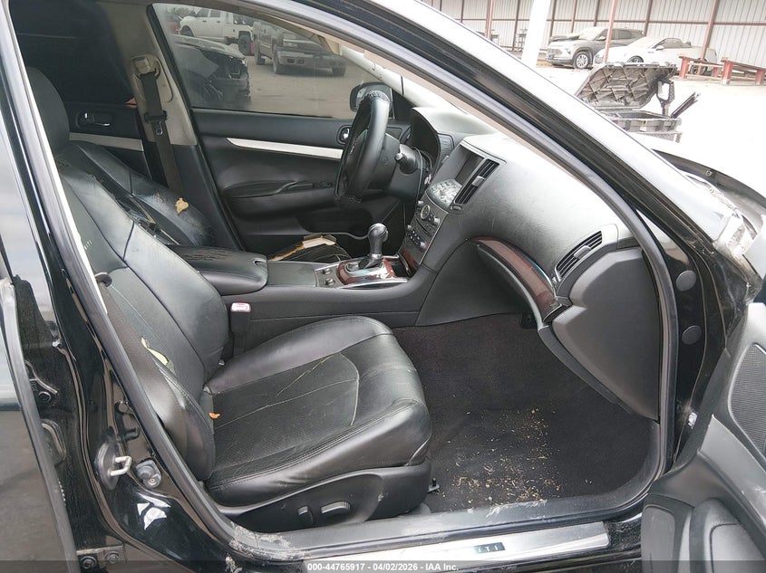 2012 Infiniti G VIN JN1CV6AP6CM934466 IAAI salvage auction — FRONT END, Original (Texas), sold $225 on 2026-07-29 (photo 5)
