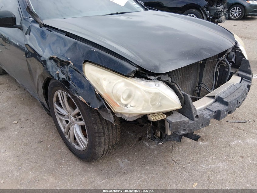 2012 Infiniti G VIN JN1CV6AP6CM934466 IAAI salvage auction — FRONT END, Original (Texas), sold $225 on 2026-07-29 (photo 6)