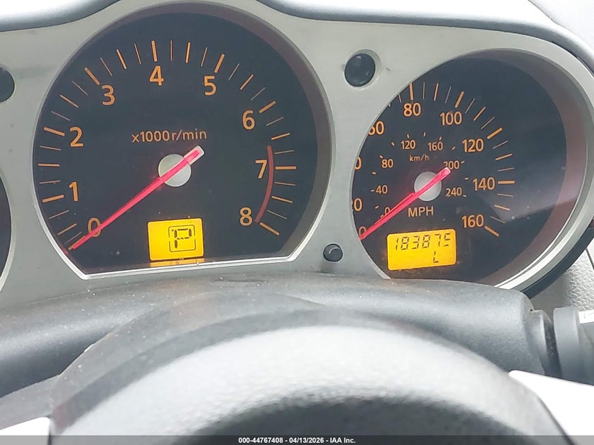 2004 Nissan 350z VIN JN1AZ34D34T152922 IAAI salvage auction — LEFT & RIGHT, Salvage (Texas), sold $525 on 2026-07-28 (photo 7)