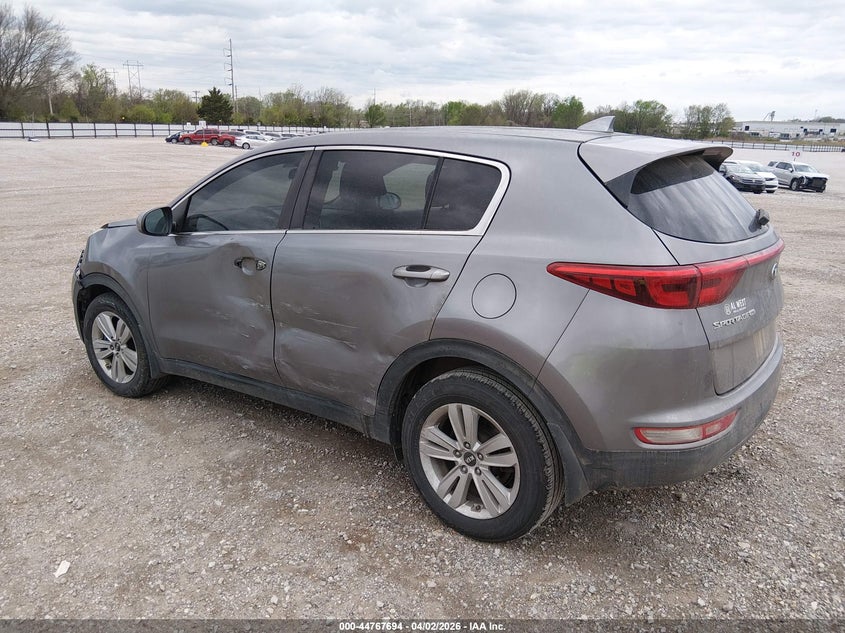 2017 Kia Sportage VIN KNDPM3ACXH7235490 IAAI salvage auction — UNKNOWN, Salvage (Missouri), sold $2,050 on 2026-07-13 (photo 3)