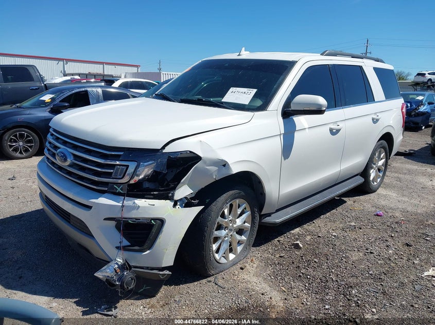 2021 Ford Expedition VIN 1FMJU1JT0MEA00995 IAAI salvage auction — LEFT FRONT, Clear (Oklahoma), sold $7,600 on 2026-07-09 (photo 2)