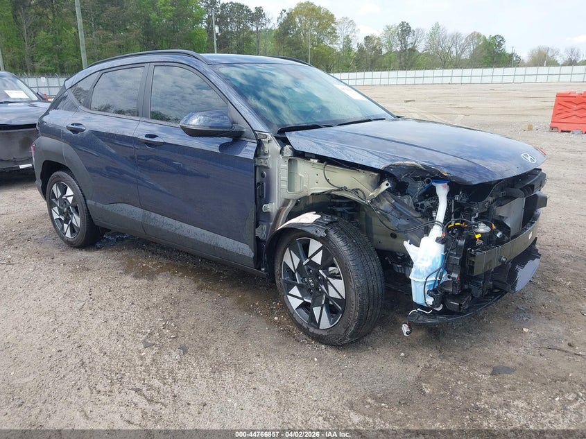 2025 Hyundai Kona VIN KM8HB3AB9SU198177 IAAI salvage auction — RIGHT FRONT, Salvage (Georgia), sold $7,675 on 2026-07-09 (photo 1)