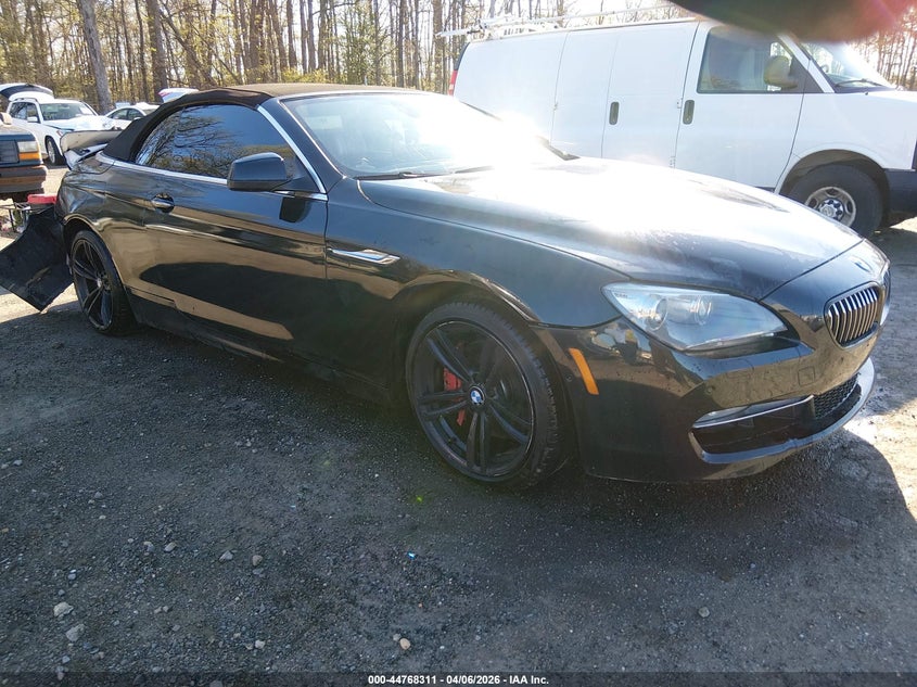 2012 BMW 6er VIN WBALZ3C53CDL72258 IAAI salvage auction — REAR END, Salvage - Greater Than 75% (Maryland), sold $1,700 on 2026-07-22 (photo 1)