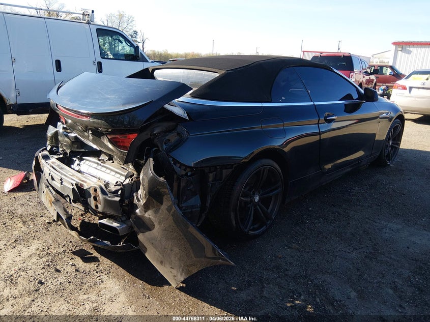 2012 BMW 6er VIN WBALZ3C53CDL72258 IAAI salvage auction — REAR END, Salvage - Greater Than 75% (Maryland), sold $1,700 on 2026-07-22 (photo 4)
